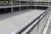 Elevated Toronto walkway with clear sky