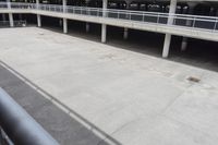 Elevated Toronto walkway with clear sky