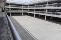 Elevated Toronto walkway with clear sky