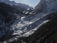 Elevated View of the Alps: Clear Sky Above