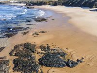 Elevated View of a Beach in Portugal