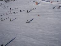 Elevated View of French Alps Ski Slopes 004