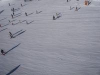 Elevated View of French Alps Ski Slopes