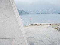 Elevated View of Lake and Mountains in Italy