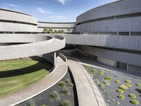 Elevated Walkway of a Modern Building in Tenerife