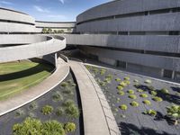 Elevated Walkway of a Modern Building in Tenerife