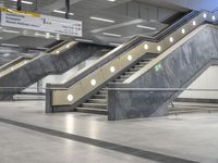 the airport is empty except for some passengers to disembark from it's surroundings