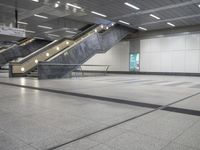 the airport is empty except for some passengers to disembark from it's surroundings