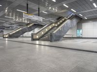 the airport is empty except for some passengers to disembark from it's surroundings