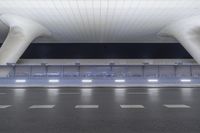 an empty airport has been completely cleaned and empty from people's shadows to the terminal