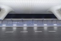 an empty airport has been completely cleaned and empty from people's shadows to the terminal