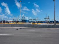 the airport is empty and ready for transportation to go home to the terminal from its current home