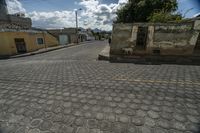 this is an old street that is very empty and not full of people or vehicles