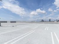 Empty Parking Lot City View HDRi Maps and Backplates