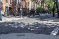 an empty residential street in the city of toronto, canada - stock photo for public use only