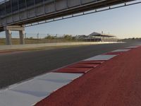Empty Road with Clear Sky at Racing Stadium 001