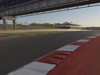 Empty Road with Clear Sky at Racing Stadium 004