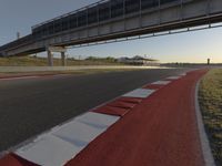 Empty Road with Clear Sky at Racing Stadium 006