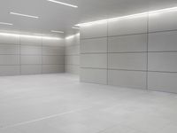 an empty floor is seen in this image and the flooring is all white and white