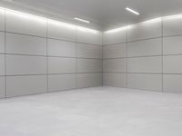 an empty floor is seen in this image and the flooring is all white and white