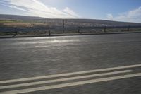 Endless Road in Africa: A Desert Landscape