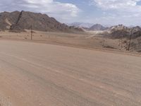 Endless Road in Africa: Slope and Mountain Landscape