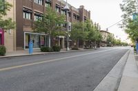 Endless Road in the City at Dawn, Colorado