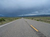 Endless Road in Colorado: A Gloomy Landscape