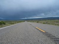 Endless Road in Colorado: A Gloomy Landscape