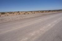 Endless Road in the African Desert