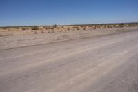 Endless Road in the African Desert