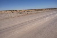 Endless Road in the African Desert