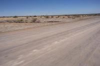 Endless Road in the African Desert