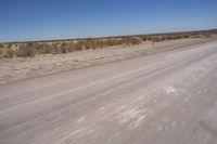 Endless Road in the African Desert