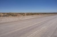 Endless Road in the African Desert