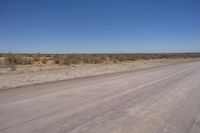 Endless Road in the African Desert