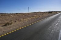 Endless Road in the African Desert Landscape