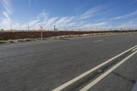 Endless Road in Desert Landscape with Motion Blur