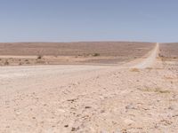 Endless Road in the African Desert