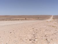 Endless Road in the African Desert