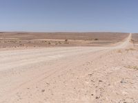 Endless Road in the African Desert