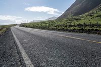 Endless Road in Nature: Mountain Landscape on a Sunny Day