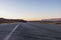 Endless Road through the Low Desert