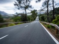 Endless Road through Lush Vegetation in the Balearic Islands