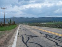 Endless Road in Rural Landscape, Utah, USA