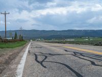 Endless Road in Rural Landscape, Utah, USA