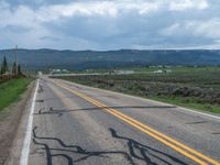 Endless Road in Rural Landscape, Utah, USA