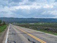 Endless Road in Rural Landscape, Utah, USA