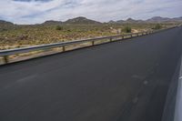 Endless Road in South Africa: Clear Skies and Desert Landscape