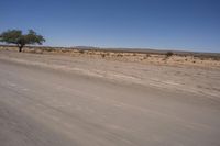 Endless Road in South Africa Desert Horizon 001